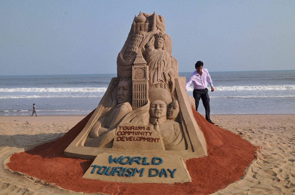 Tourism Community Development World Tourism Day Sand Art