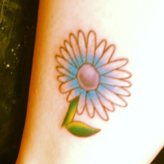 Unique Daisy Flower Tattoo