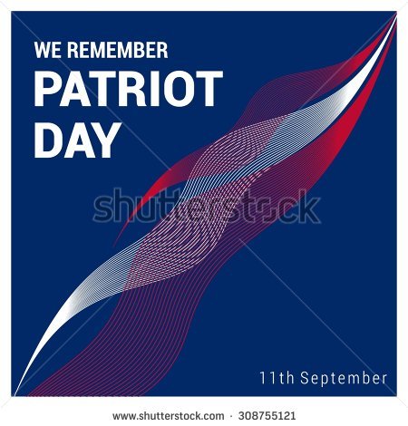 We Remember Patriot Day 11th September Greeting Card