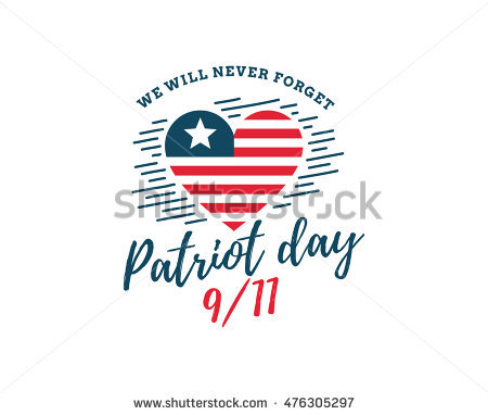 We Will Never Forget Patriot Day 9-11 Greeting Card