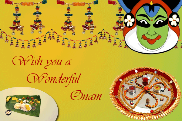 Wish You A Wonderful Onam 2017 Greeting Card