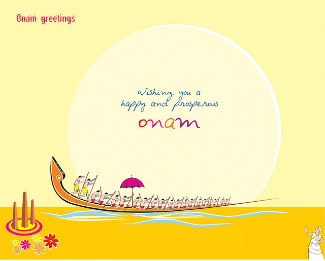 Wishing You A Happy And Prosperous Onam Card