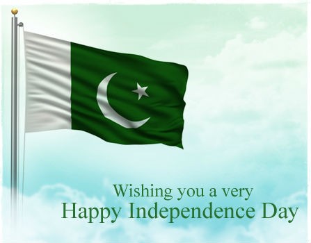 Wishing You A Very Happy Independence Day Pakistan Flag Picture