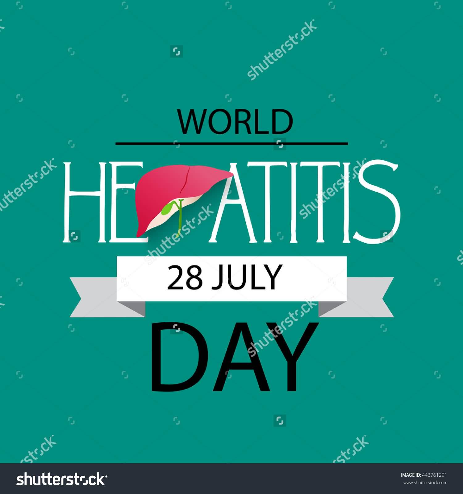 World Hepatitis Day 28 July Illustration
