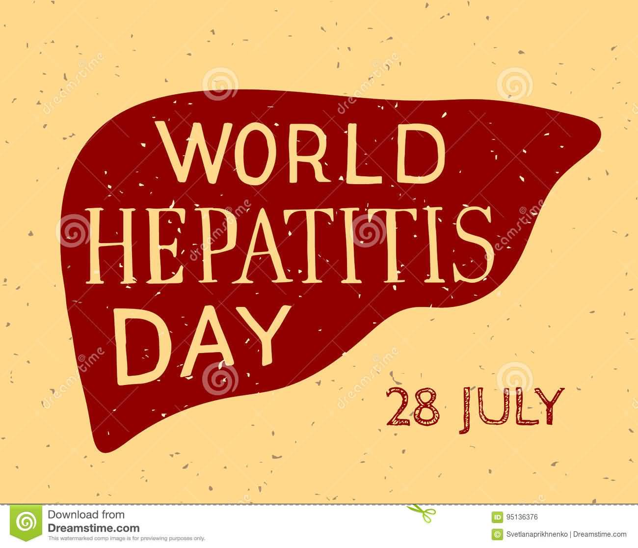 World Hepatitis Day 28 July Liver Illustration