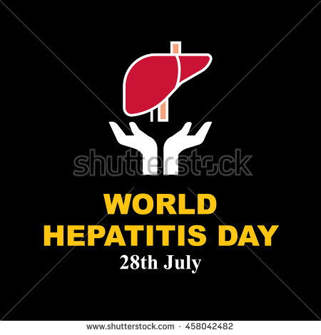 World Hepatitis Day 28th July Hands With Liver Illustration