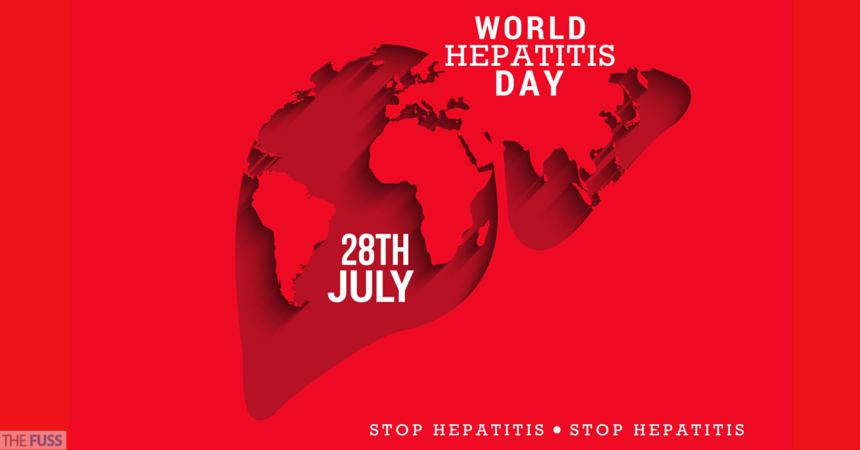 World Hepatitis Day 28th July World Map In Background