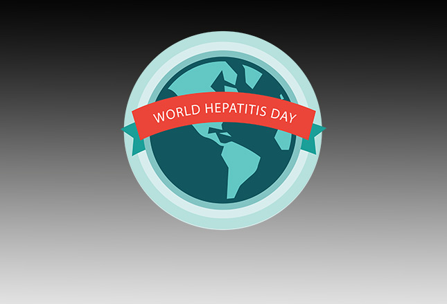 World Hepatitis Day Earth Globe With Banner Illustration