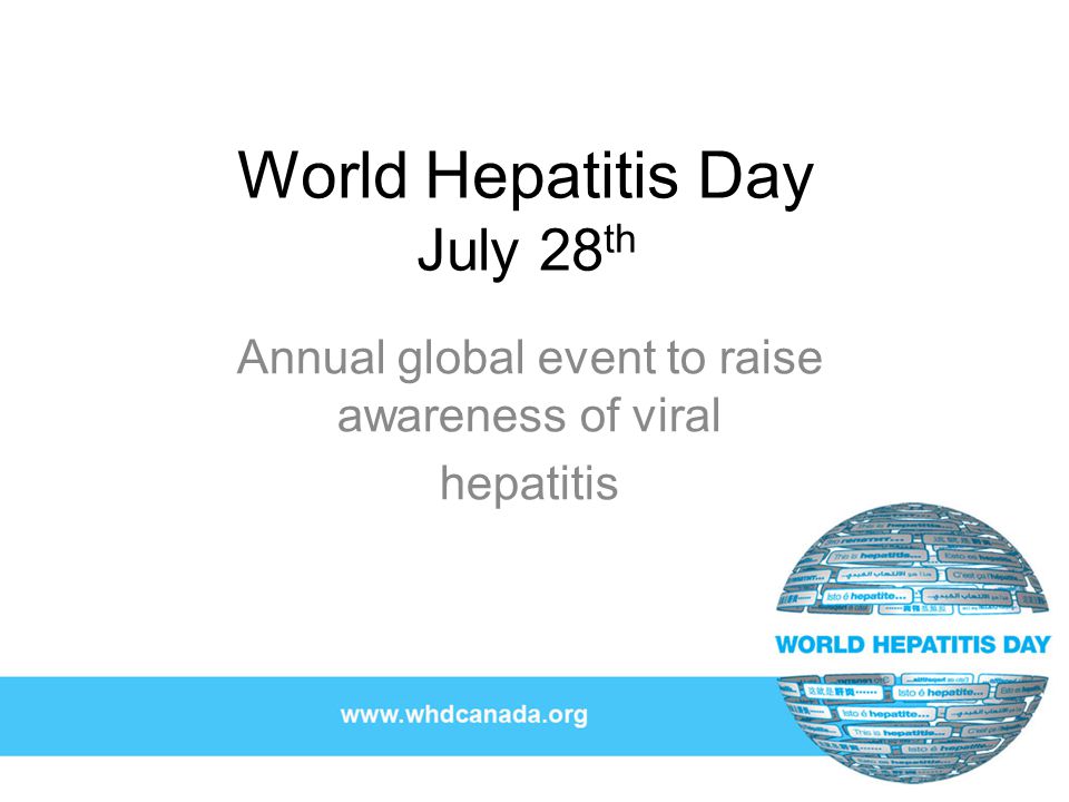 World Hepatitis Day July 28th Annual Global Event To Raise Awareness Of Viral Hepatitis