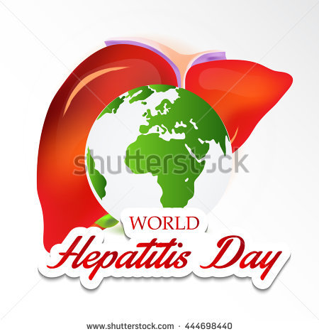 World Hepatitis Day Liver With Globe Illustration