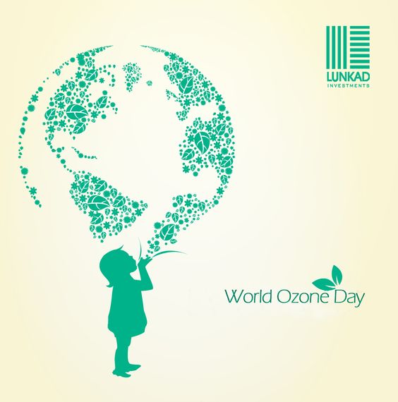 World Ozone Day Girl And Earth Globe Card