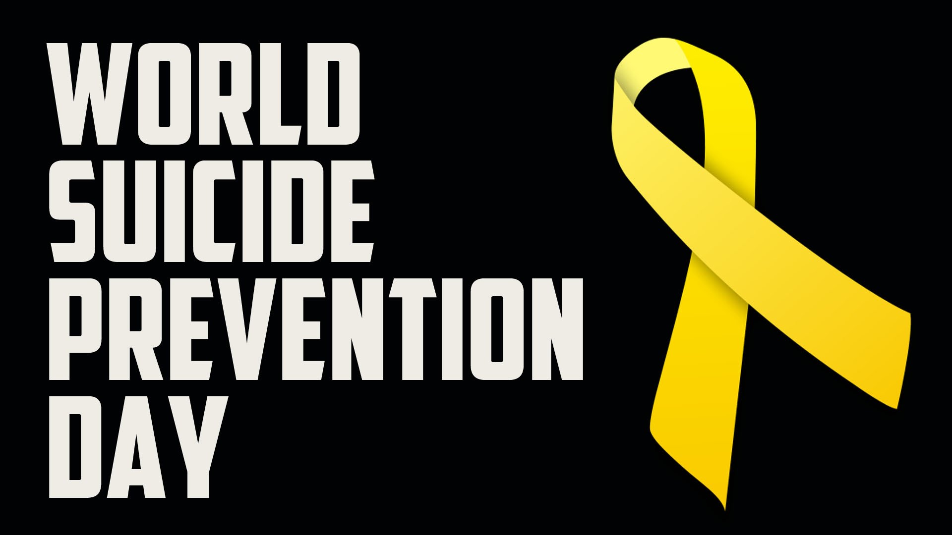 World Suicide Prevention Day Yellow Ribbon
