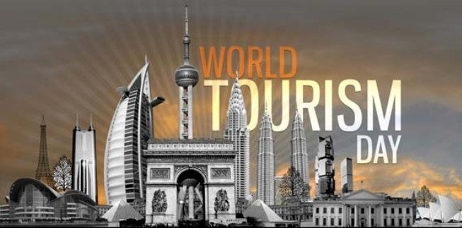 World Tourism Day Most Famous Monuments In Background