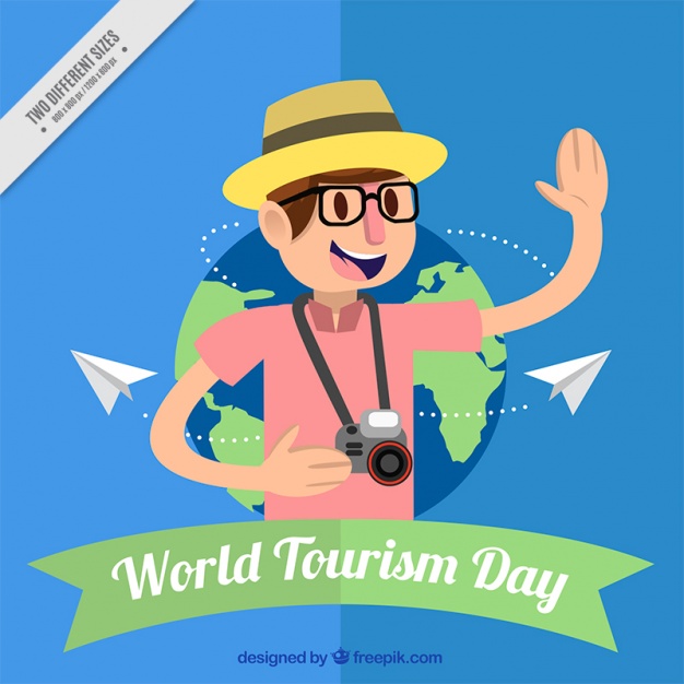 World Tourism Day Tourist Illustration