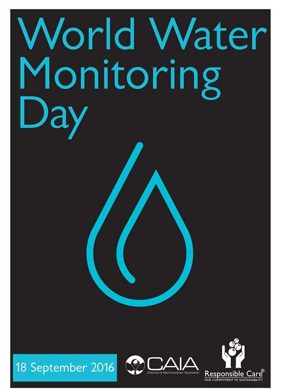World Water Monitoring Day Water Droplet Design Card