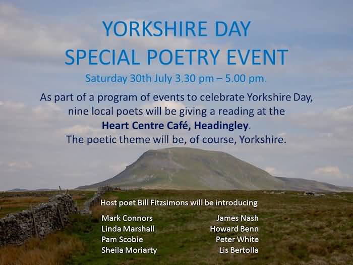 Yorkshire Day Special Poetry Event
