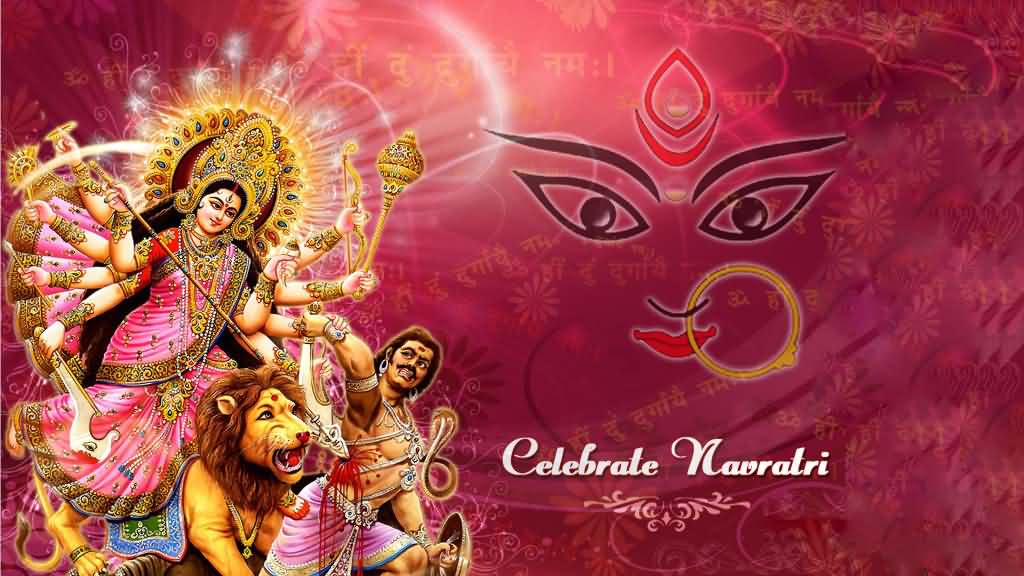 Celebrate Navratri goddess durga picture