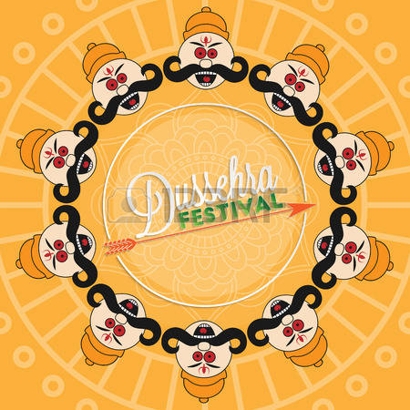 Dussehra Festival Greeting Card