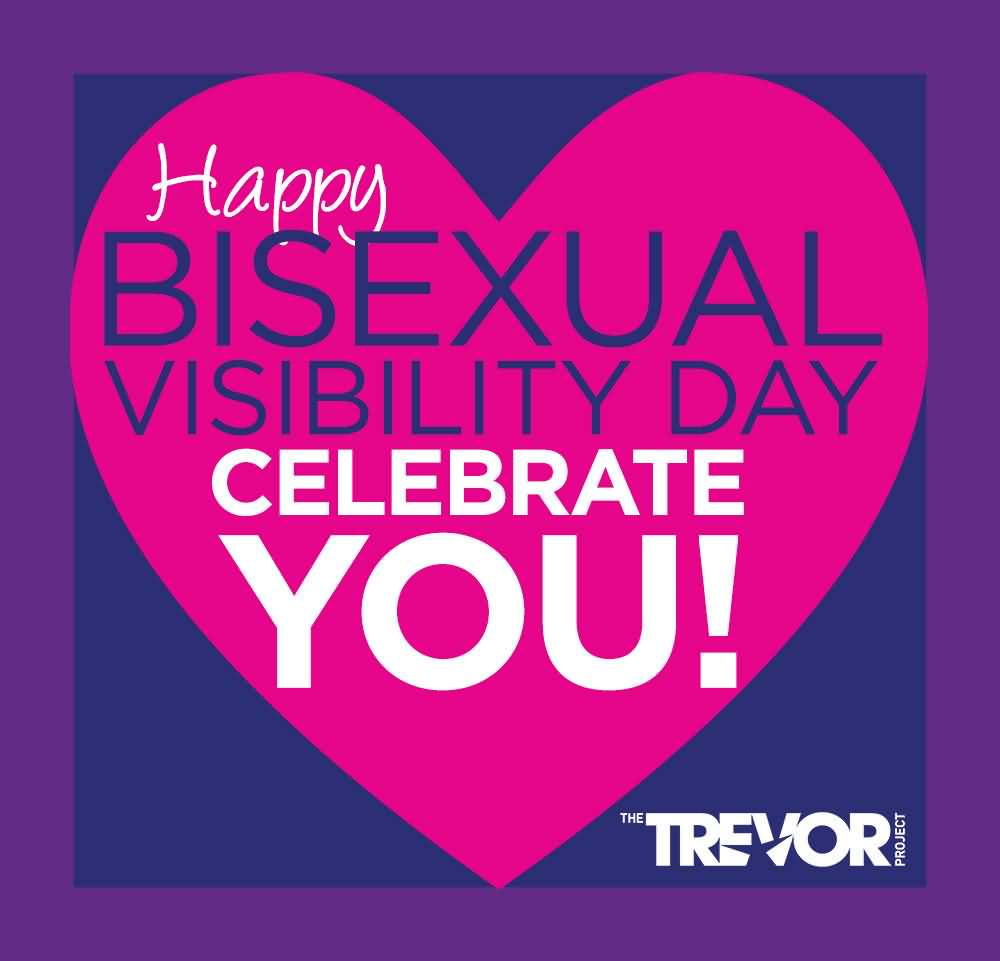 Happy Bisexual Visibility Day Celebrate You Heart Greeting Card