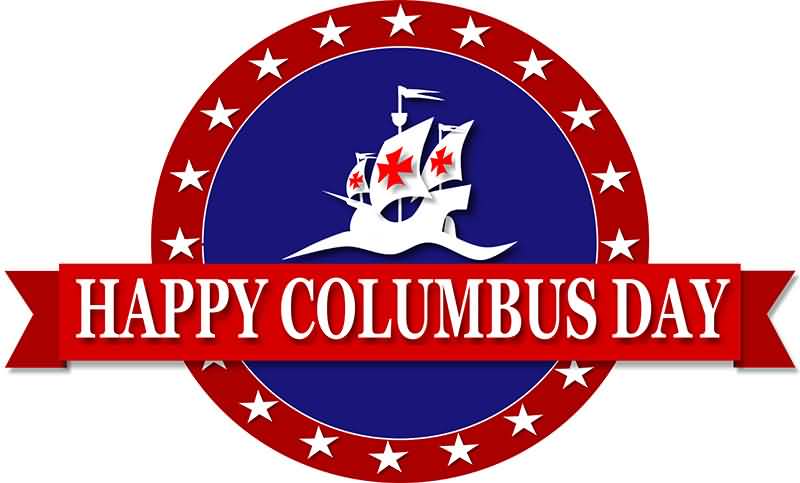 Happy Columbus Day Logo