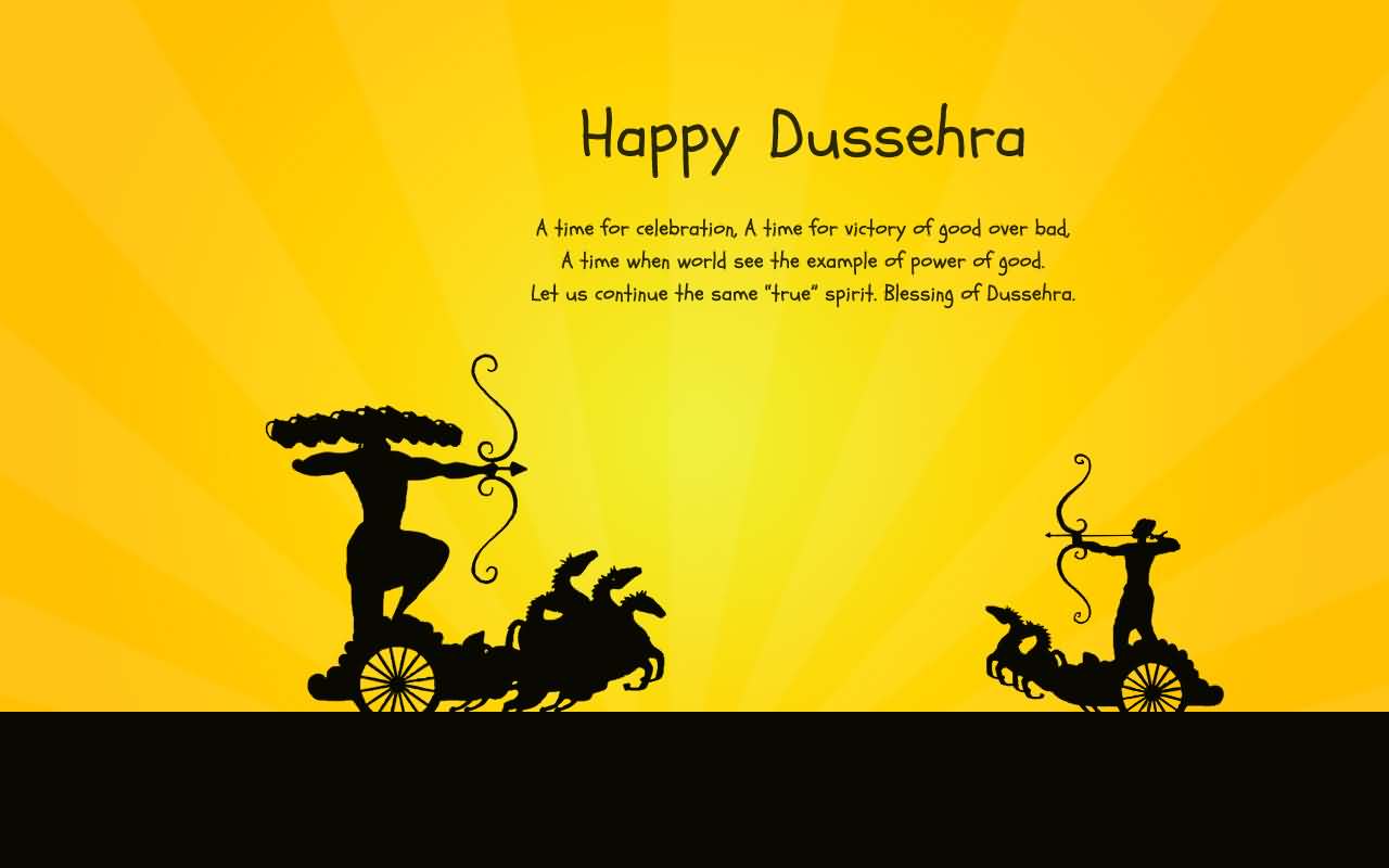 Happy Dussehra A Time For Celebration, A Time For Victory Of Good Over Bad
