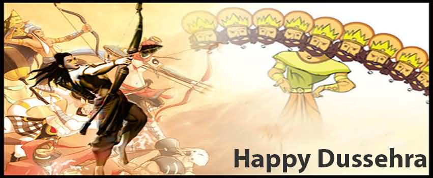 Happy Dussehra Greetings Facebook Cover Picture