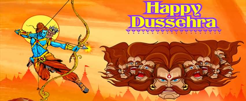 Happy Dussehra Ram Killing Ravana Picture