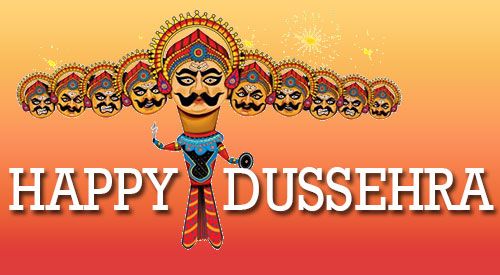 Happy Dussehra Ravana Greeting Card