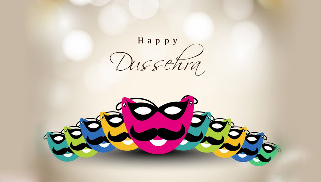 Happy Dussehra Ravana Masks Picture