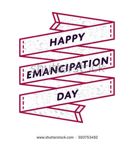 Happy Emancipation Day Emblem Illustration