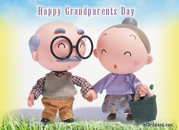 Happy Grandparents Day 3d old couple picture