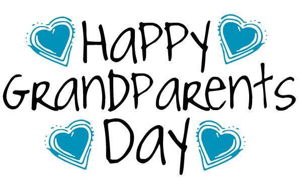 Happy Grandparents Day Blue Hearts Picture