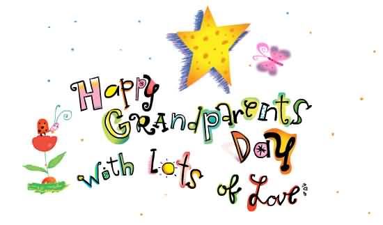 Happy Grandparents Day With lots of love greeting card