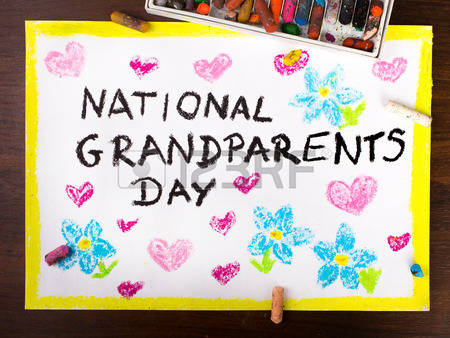 Happy Grandparents Day colorful drawing