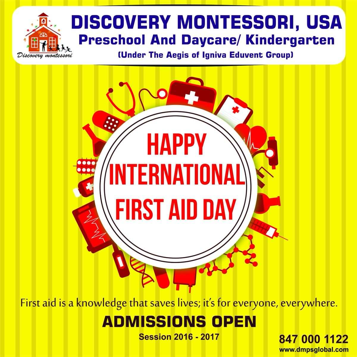 Happy International First Aid Day Poster