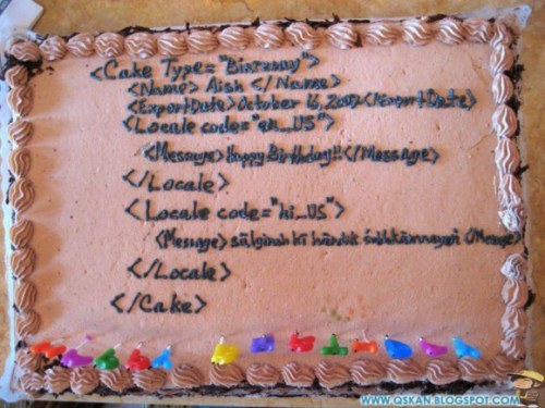 Happy International Programmers Day Cake Picture