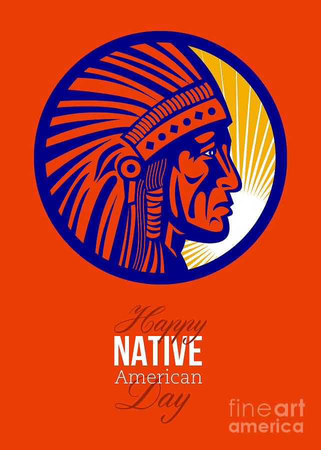Happy Native American Day card