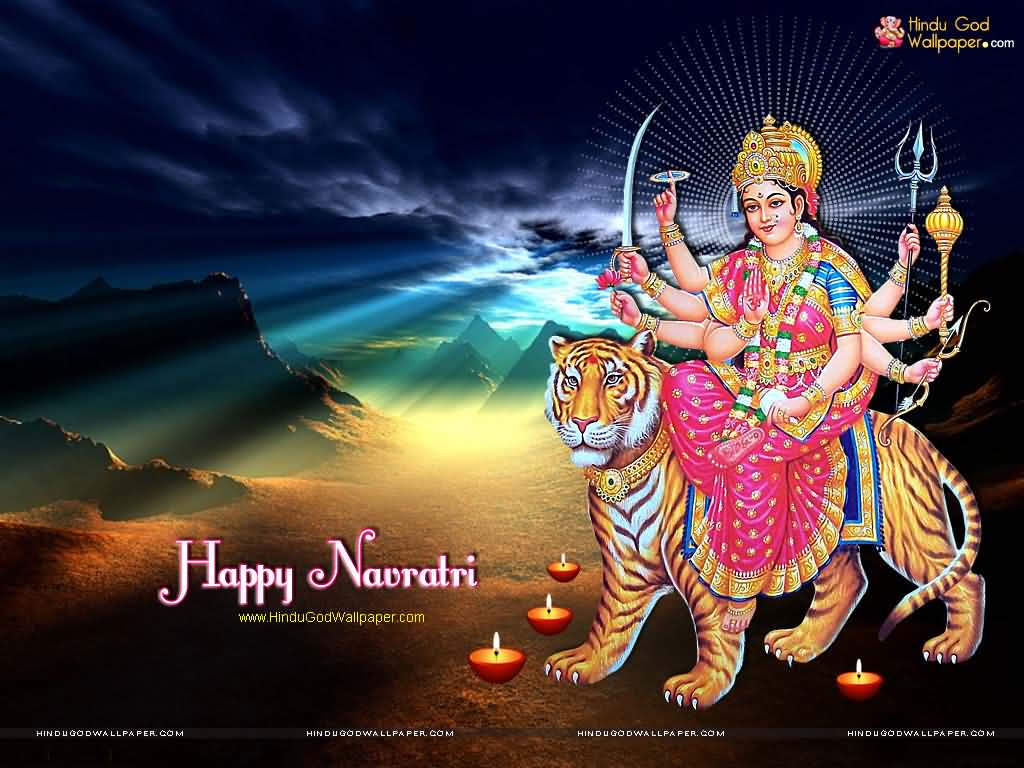 Happy Navratri Jai Maa Durga Wallpaper