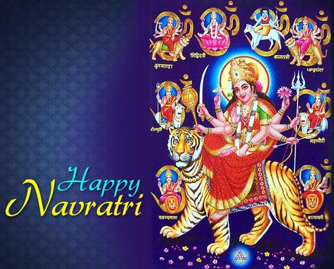 Happy Navratri nine phases of maa durga