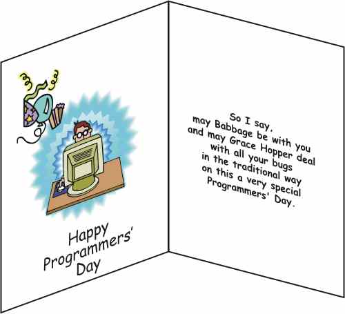 Happy Programmers Day Greeting Card