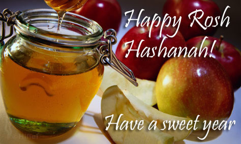 Happy Rosh Hashanah Have A Sweet Year Fruits And Honey Picture