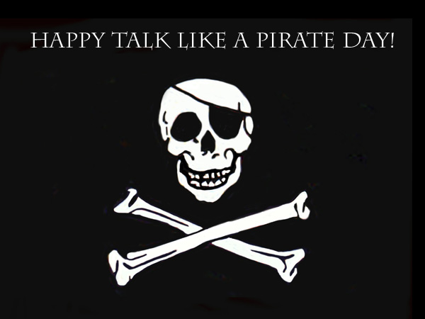 Happy Talk Like A Pirate Day Danger Sign