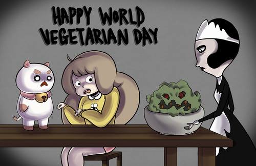 Happy World Vegetarian Day Eat Veggies