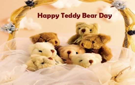 Happy teddy bear day cute teddies for you