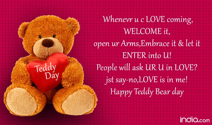 Happy teddy bear day ecard