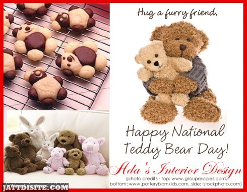 Hug A Furry Friends Happy National Teddy Bear Day Card