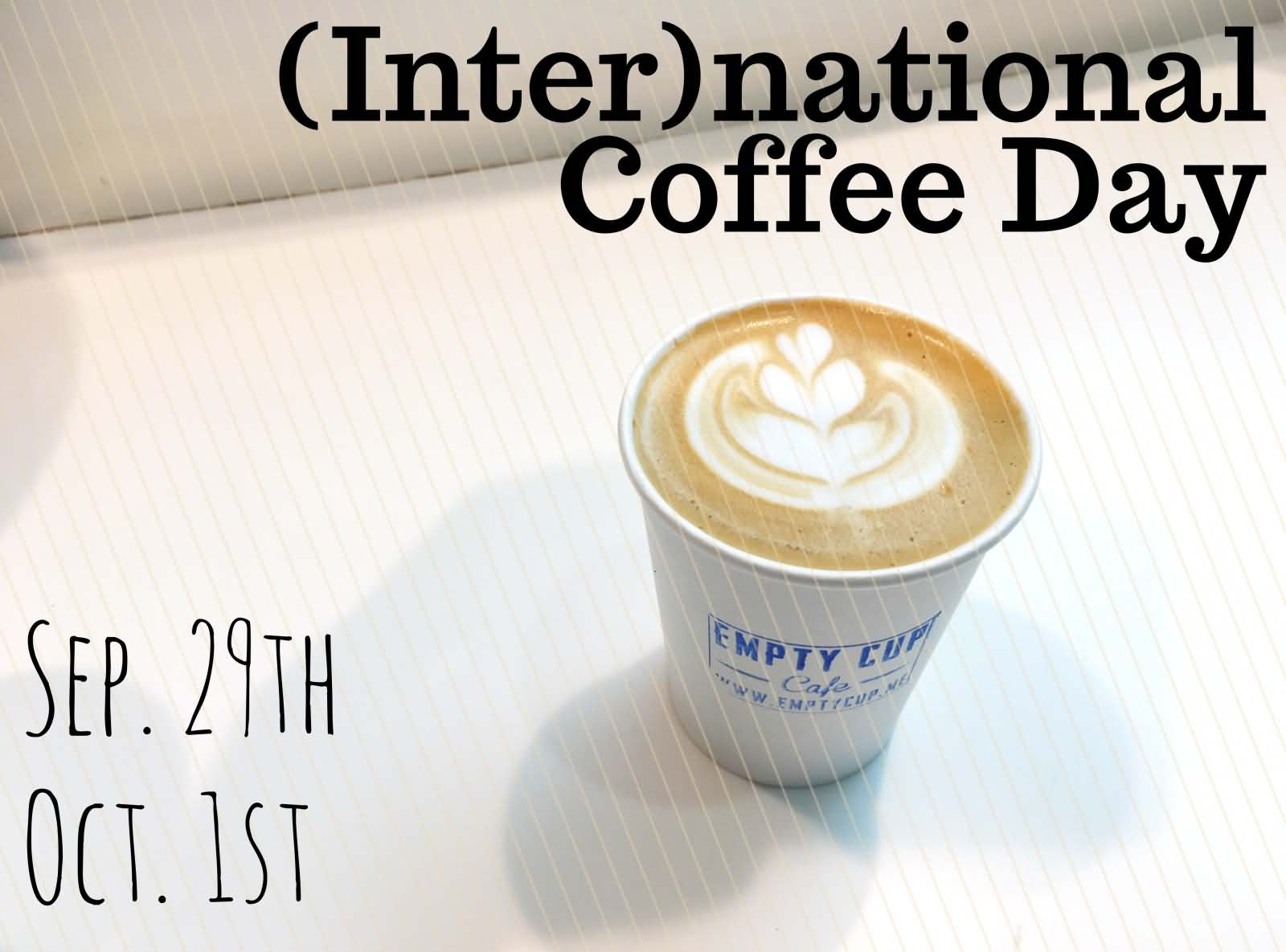 International Coffee Day September 29th October 1st