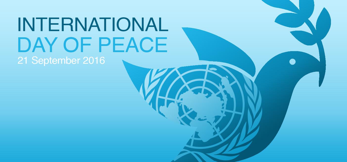 International Day Of Peace 21 September Flying Dove And UN Logo
