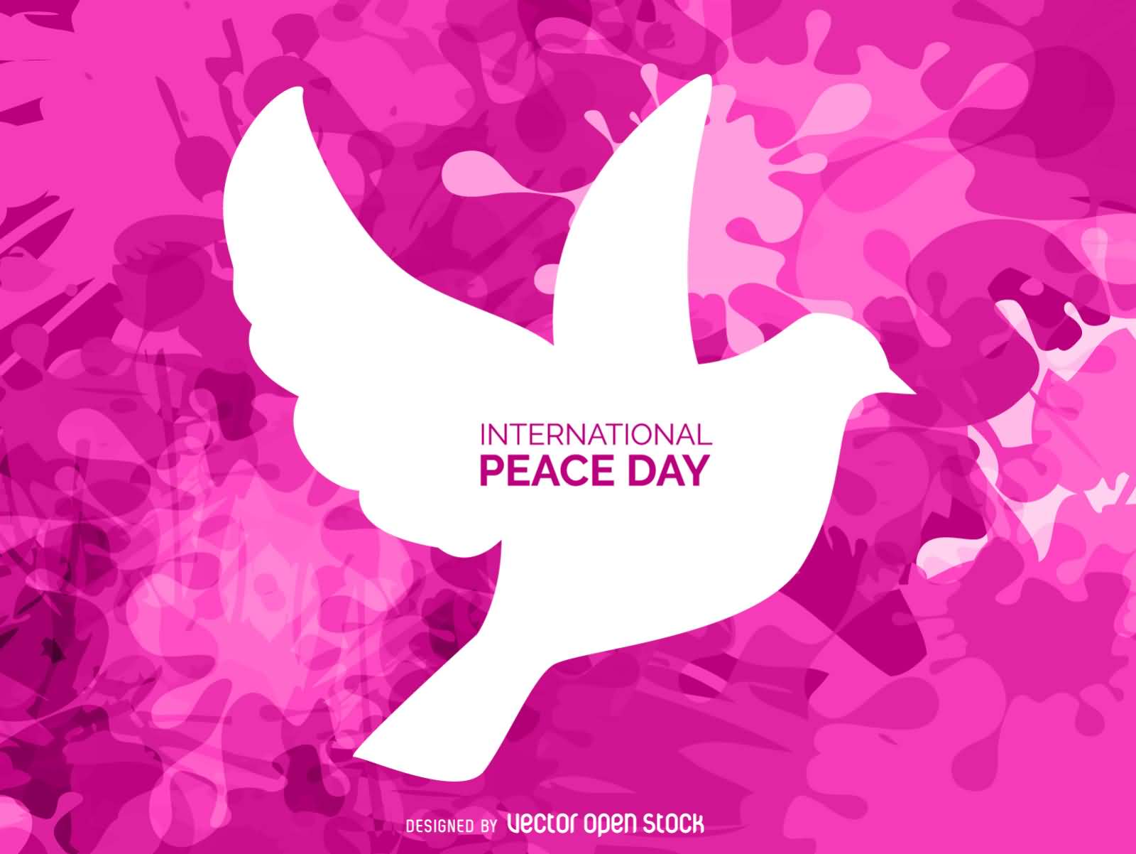 International Peace Day Flying Dove Greeting Card