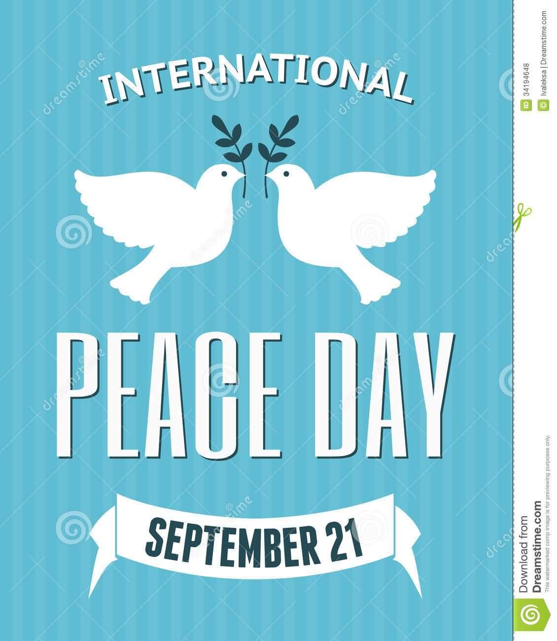 International Peace Day September 21 Illustration
